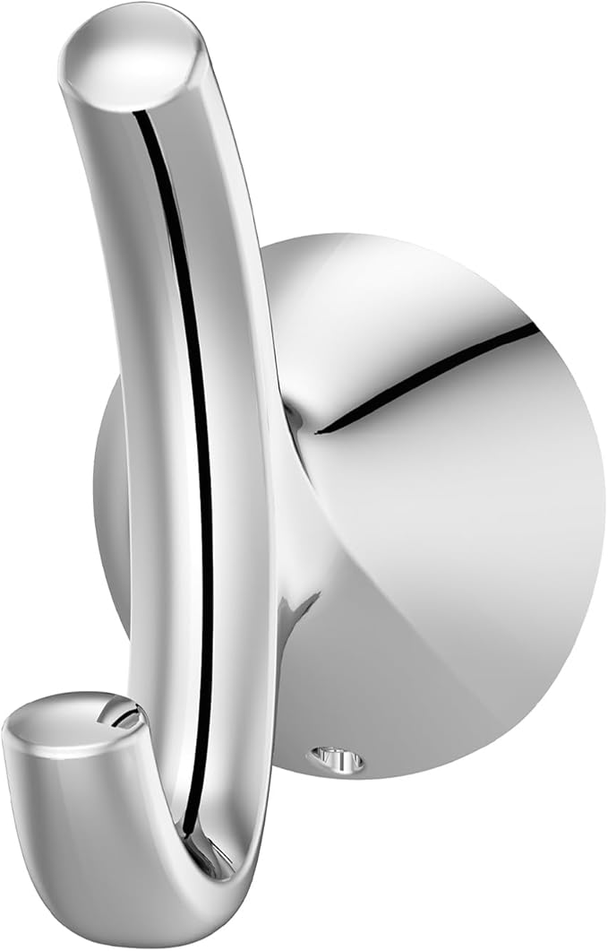 Pfister Willa Towel Hook, Bathroom Towel Hook, Wall-Mounted, Screw-In, Polished Chrome Finish, BRHWLL0C