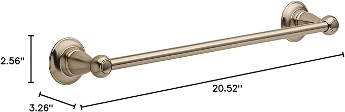 Delta Faucet Porter 18 inch Towel Bar, SpotShield Brushed Nickel , Bathroom Accessories, PTR18-BN