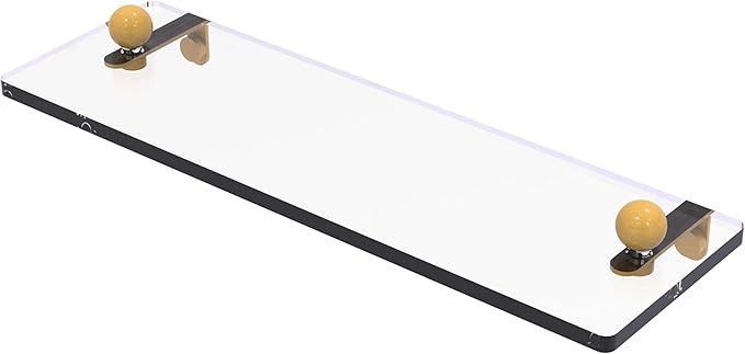 Allied Brass Prestige Regal Collection Glass Vanity Shelf with Beveled Edges