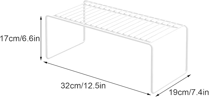 Wall-Mounted No-Drill Bathroom Shelf, Rust-Resistant Iron Floating Shelves with Wire Basket, Space-Saving Storage Organizer for Sink, Toiletries(White,32cm/12.5in)