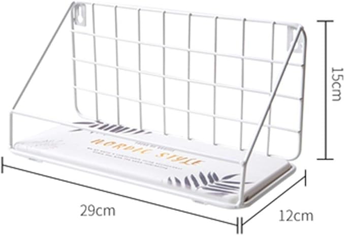 AGYH Bathroom Shelf Wall-Mounted Bathroom Vanity Storage Shelf (Two Styles) (Color : White, Size : 29cm)
