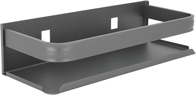 Dpofirs Bathroom Shelves Wall Mounted, Stainless Steel Floating Shelves Wall Mounted Drill Space Saving for Kitchen (25cm)