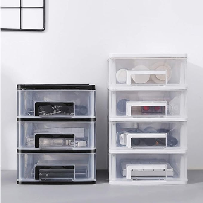 4 Layers drawer storage organizer drawers desktop plastic three craft Type Storage Box Plastic Mini