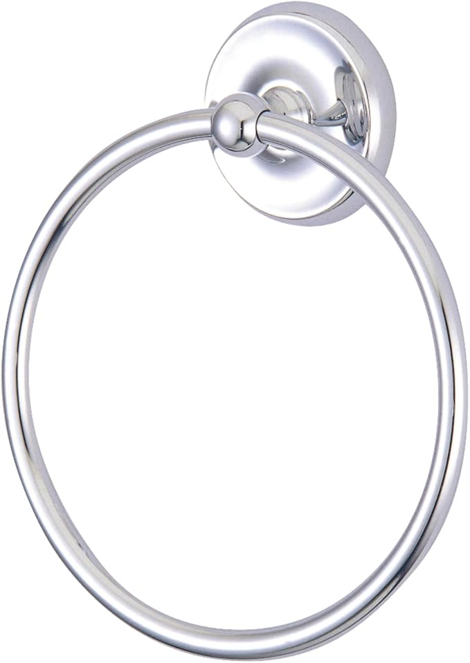 Kingston Brass BA314C Classic Towel-Ring, 6-Inch, Polished Chrome