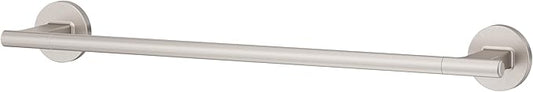 Pfister Capistrano Bath Towel Bar for Bathroom, 18-Inch, Wall-Mounted, Screw-in, Spot Defense Brushed Nickel Finish, BTBCSO1GS