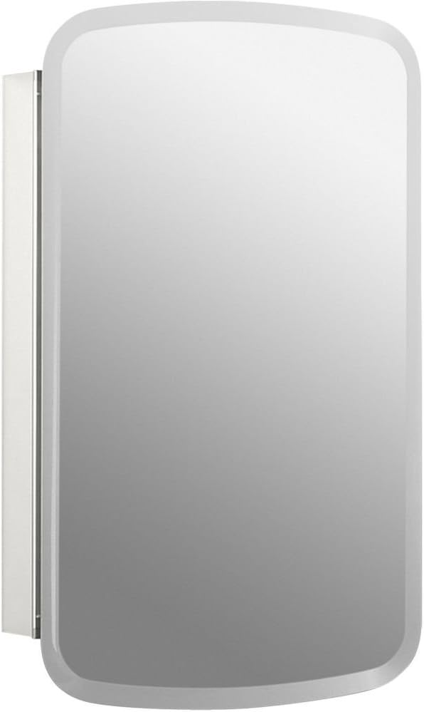 Kohler CB-CLC2031BAN Bancroft Medicine Cabinet Mirror with Beveled Mirror Door & Adjustable Shelves, Bathroom Organizers and Storage, 20 in. W x 31 in. H