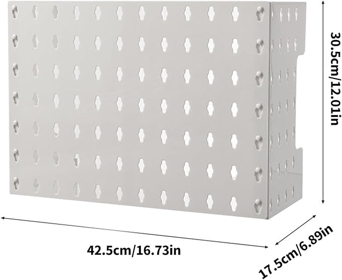ABS Wall Mounted Bathroom Shelf Adhesive Without Drilling Easy Installation Protective Pipe Covers Storage Rack ABS Pipe Protective Covers