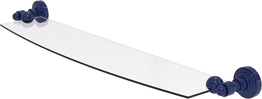 Allied Brass WP-33/24-MBL Waverly Place 24 Inch Glass Shelf, Mediterranean Blue