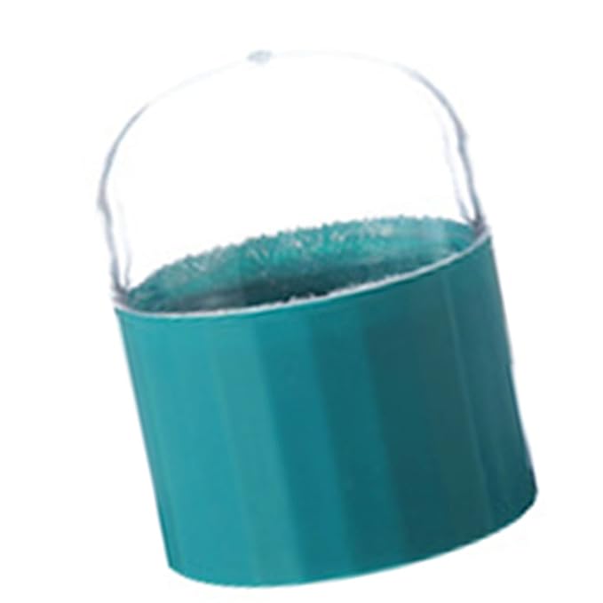 ZJchao Makeup Sponge Holder, Makeup Sponge Case, 3.1 x 2.3in Beauty Cosmetic Egg Organizer Case with Detachable Base and Clear Lid (Green)