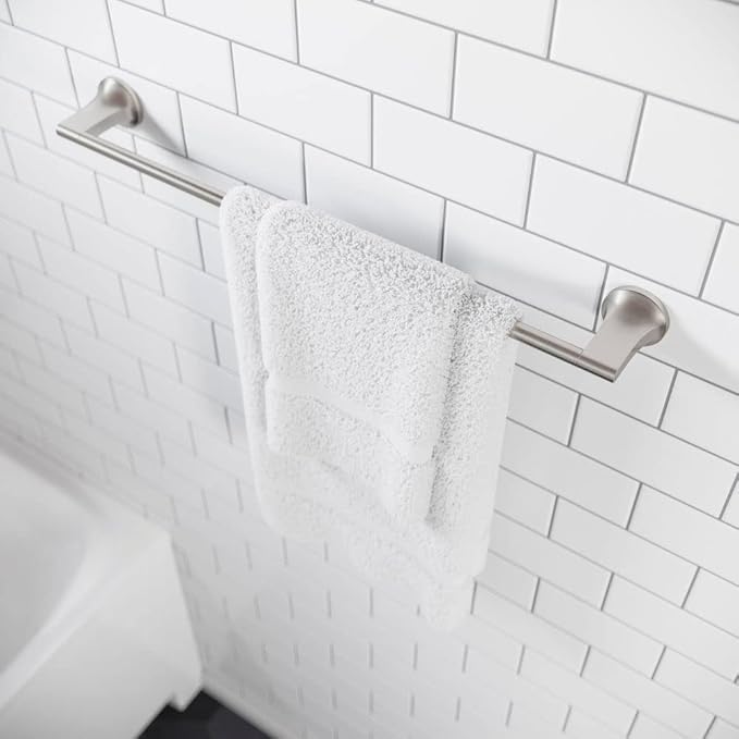 Pfister Pfirst Modern Spot Defense Brushed Nickel-Towel Bar 24 Inch BTBPFM2GS