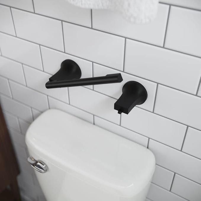 Pfister BPHPFM0B Pfirst Modern Toilet Paper Holder, Matte Black