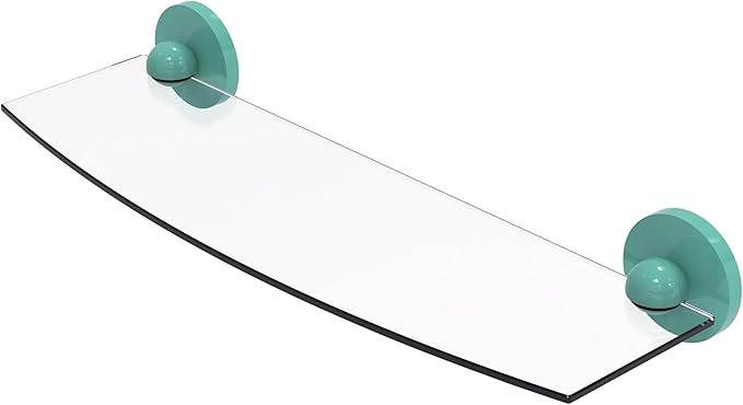 Allied Brass 1033/18-SFG Skyline Collection 18 Inch Glass Shelf, Sea Foam Green