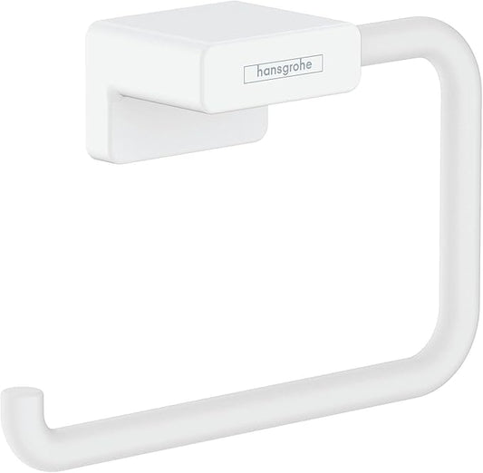 hansgrohe AddStoris Towel Ring in Matte White 5-inch Accessories in Matte White, 41754700