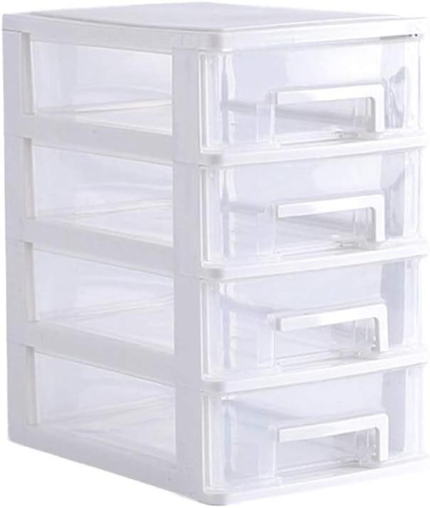 4 Layers drawer storage organizer drawers desktop plastic three craft Transparent Type Storage Box Plastic Mini