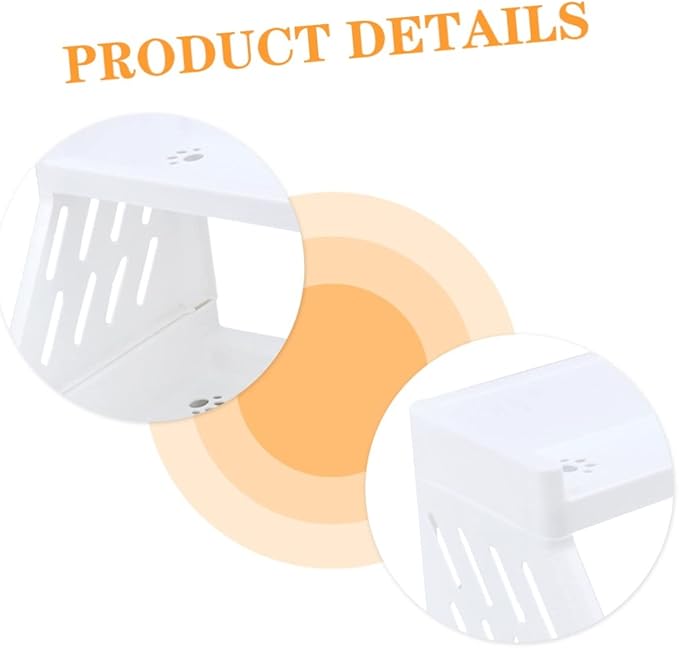 Housoutil Home Use Desktop Cosmetics Storage Rack Two Organizer for Sundries Makeup and Office Supplies Easy to Clean Space-saving Design for Bathroom and Vanity