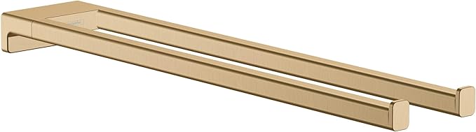 hansgrohe AddStoris Towel Holder Twin-Handle in Brushed Bronze 1-inch Accessories in Brushed Bronze, 41770140