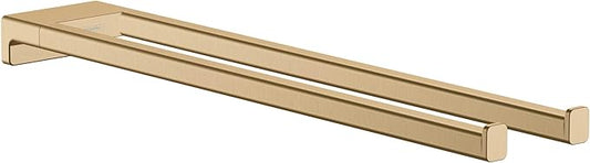 hansgrohe AddStoris Towel Holder Twin-Handle in Brushed Bronze 1-inch Accessories in Brushed Bronze, 41770140