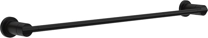 Delta Nicoli (1-Pack) 18'' w/ 6" Extender Towel Rack for Bathroom Matte Black Extendable 18-24" Towel Bar for Bathroom Wall Towel Holder Rod Wall Mounted NIC18-MB