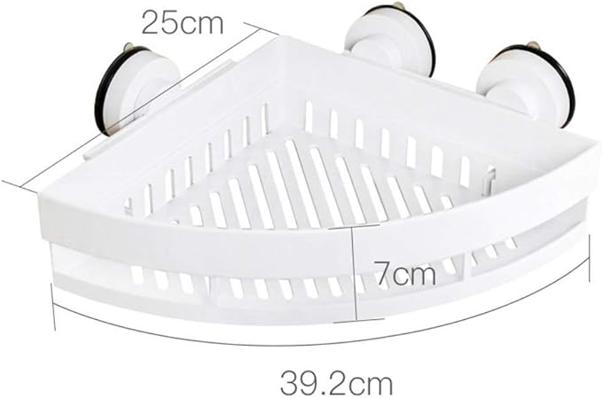 AGYH Bathroom Shelf Wall-Mounted Suction Cup Free Punching Bathroom Storage Rack (Size : Style2)
