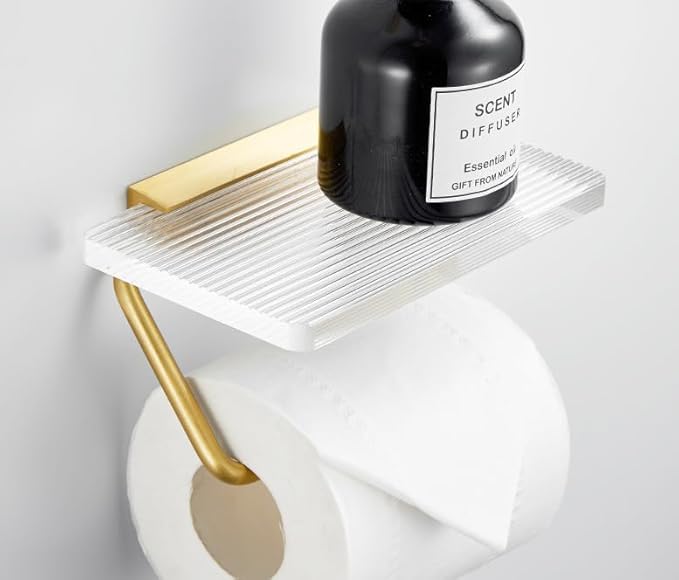 Towel Rack Toilet Golden Bath Towel Holder Bathroom Towel Pendant Set, Paper Towel Holder