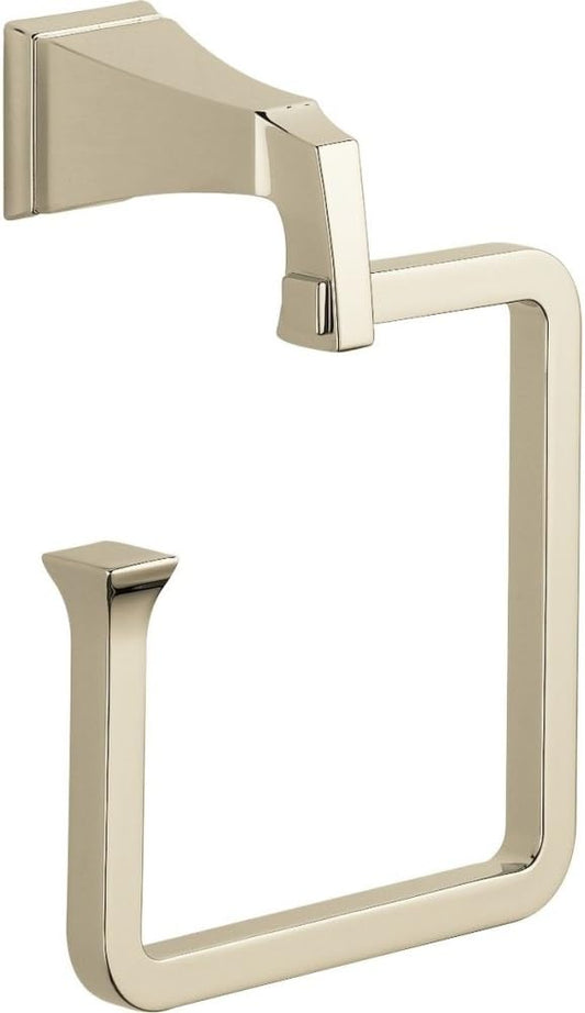 Delta Faucet 75146-PN Dryden-Towel Ring, 7.75 x 6.00 x 3.50 inches, Polished Nickel