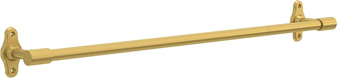 Franklin Brass Calloway (1-Pack) 18'' Towel Rack w/ 6" Extender for Bathroom Satin Gold Towel Bar for Bathroom Wall Mounted Towel Holder Rod CLWY26-SG