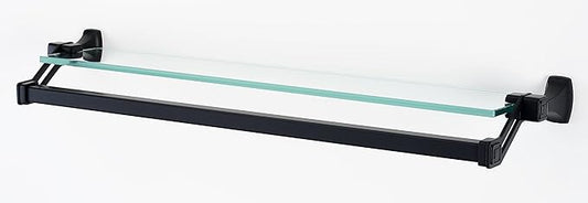 Alno 25" Glass Shelf with Towel Bar