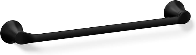 Kohler 27393-BL Simplice® 18" Towel bar, Matte Black