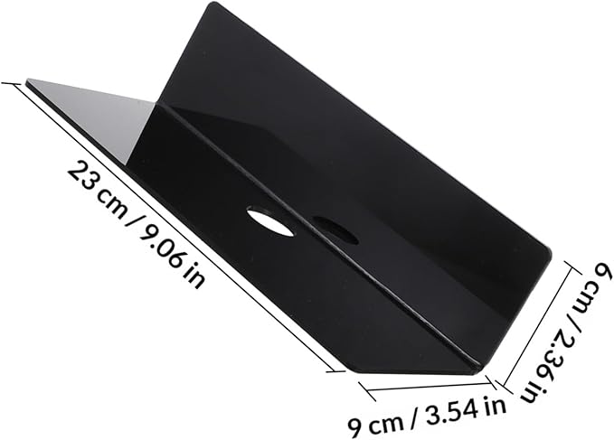 Zerodeko Wall-Mounted Storage Rack Punch-Free Acrylic Organizer for Clocks and Speakers Multi-Purpose Wall Shelf for Bathroom and Home