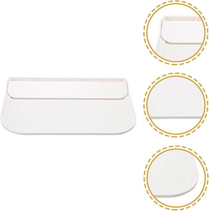 Garneck 2pcs Small Foldable Plastic Adhesive Wall Shelf for Bathroom Storage, Phone and Soap Organizer, Space-Saving Floating Shelves for Dorms and Home