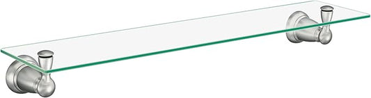 Moen Y2690BN Banbury 22.75 in. W Glass Shelf in Brushed Nickel