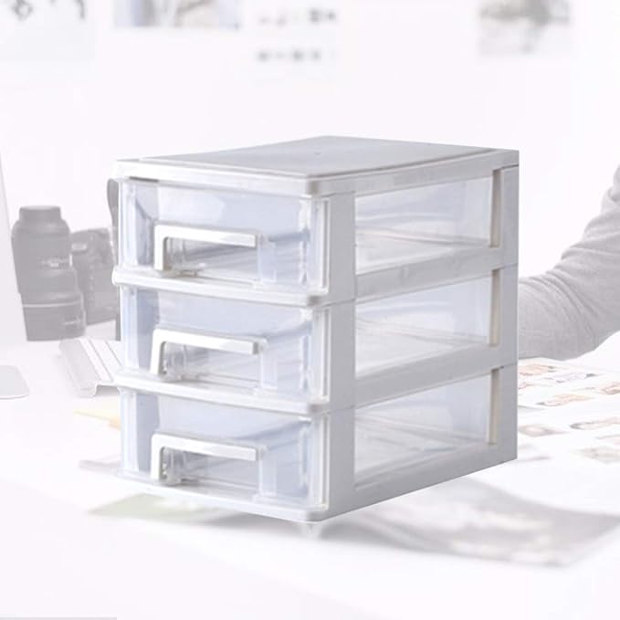 4 Layers drawer storage organizer drawers desktop plastic three craft Transparent Type Storage Box Plastic Mini