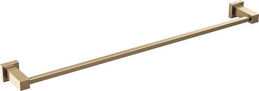 Delta Faucet Velum 24-Inch Single Towel Bar, Gold Bathroom Towel Holder, Wall Mounted Towel Rack, Towel Hanger, Champagne Bronze IAO20824-CZ