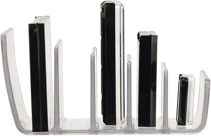 iDesign Rain Vertical Textured Plastic Palette Organizer for Storage of Cosmetics, Makeup, and Accessories on Vanity, Countertop, or Cabinet, 9.25" x 3.86" x 3.20"