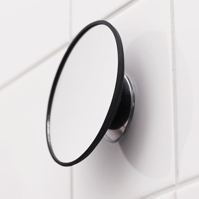Cosmetic Mirror 15 x Magnification with Magnetic Extension Bar, Black