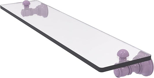 Allied Brass CL-1-22-LVN Carolina Collection 22 Inch Glass Shelf, Lavender