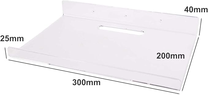 Acrylic Wall Shelf Rack – Punch- Mounting for Smooth Walls, No Drilling Required, Lightweight Storage for Living Room, Bathro(30 * 20 * 4cm)