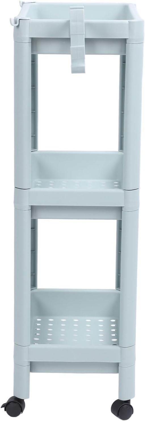 Bathroom Floor Shelf, Bathroom Storage, Open Shelf, Freestanding Corner Shelves, Shelves, Storage Shelves, Nordic (3 Layers (with Wheels)