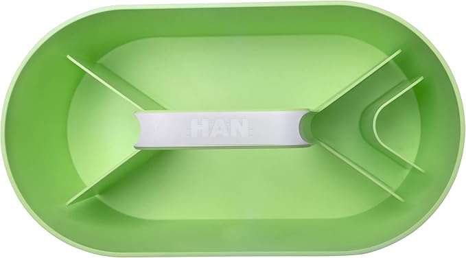 HAN Toolbox Loft 1200-80 with 4 Compartments Removable Storage Tray and Carry Handle Lime Green