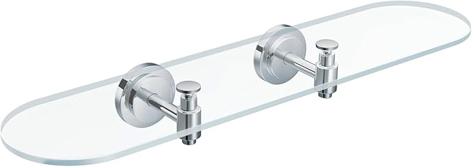 Moen DN0790CH Iso Inspirations Vanity Glass Shelf, Chrome