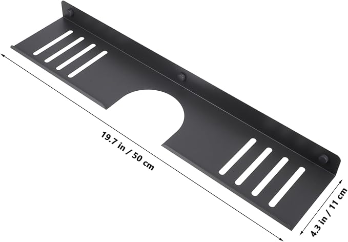 SHOWERORO Bathroom Sink Top Organizer Wall-Mounted Shelf for Bathroom Kitchen No Drill Installation Ample Storage Space for Toiletries and Grooming Products Shaped Design