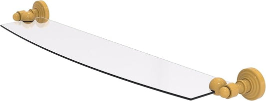 Allied Brass WP-33/24-SGL Waverly Place 24 Inch Glass Shelf, Spanish Gold