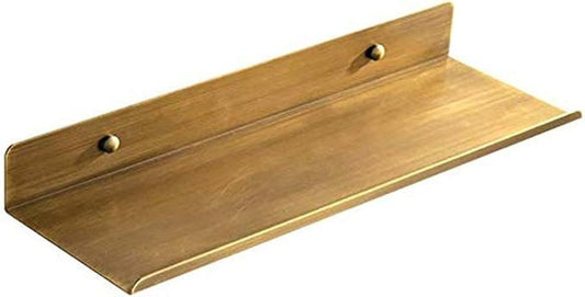 Antique Bathroom Shelf Full Copper Toilet Cosmetic European Wall Hanging Word(50cm)