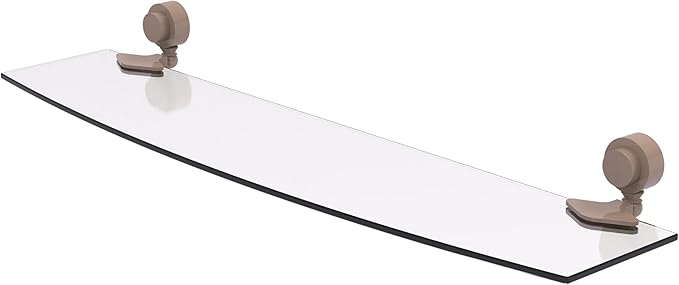 Allied Brass Venus Collection Glass Shelf with Smooth Accents