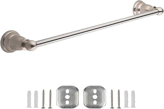 18 Inch Towel Bar for Bathroom,Satin Nickel, Wall Mounted Heavy Duty Towel Holder, Space-Saving Design, Modern Bathroom Décor Bathroom Towel Holder for Hand Towels, Kitchen Towels