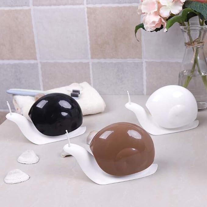 Cute Snail Soap Dispenser for Kitchen Bathroom etc. (120ML) (White)