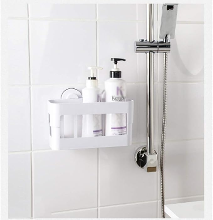 AGYH Bathroom Shelf Wall-Mounted Suction Cup Free Punching Bathroom Storage Rack (Size : Style1)