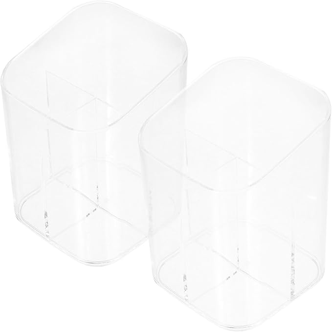 Plastic Makeup Brush Organizers Makeup Brush Holders Storage Compartment for Vanity