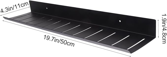 Cabilock Backdrop Wall Shelf Home Wall-Mounted Rack Sturdy Storage Shelves for Bathroom