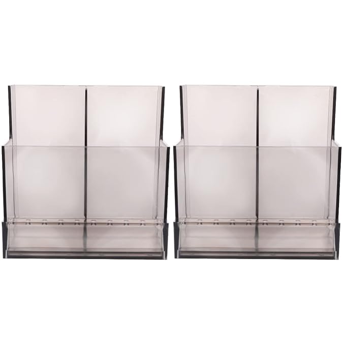 FOMIYES 2pcs Nail Art Polisher Holder Manicure Grinding Rack Storage for Nail Drill Bits Easy to Clean Display Box Design